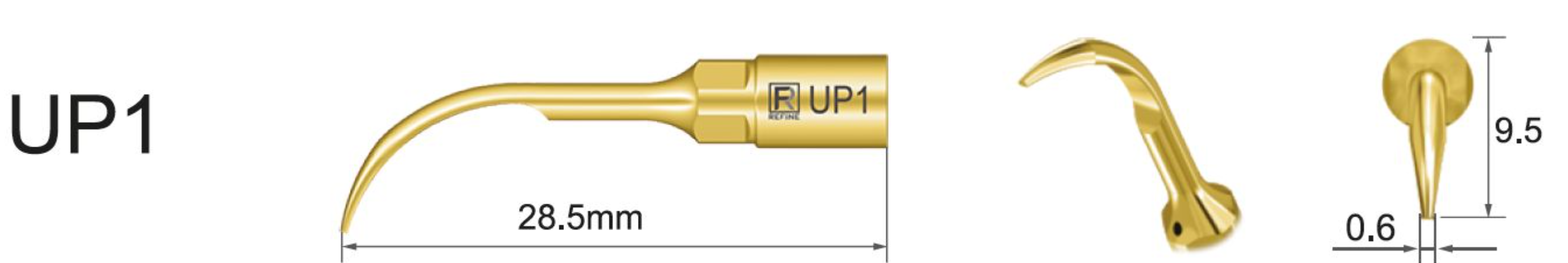 UP1 Ultraschallspitze für Piezochirurgie | Mectron kompatibel